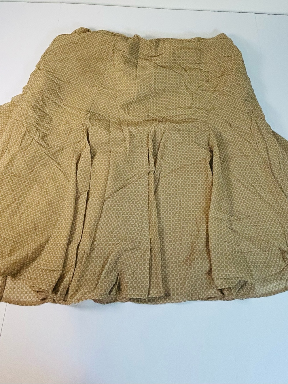 George Beige A-Line Skirt with Tiny Dot Pattern